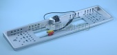 превью камера заднего хода на рамке 4led серая от Автостем 